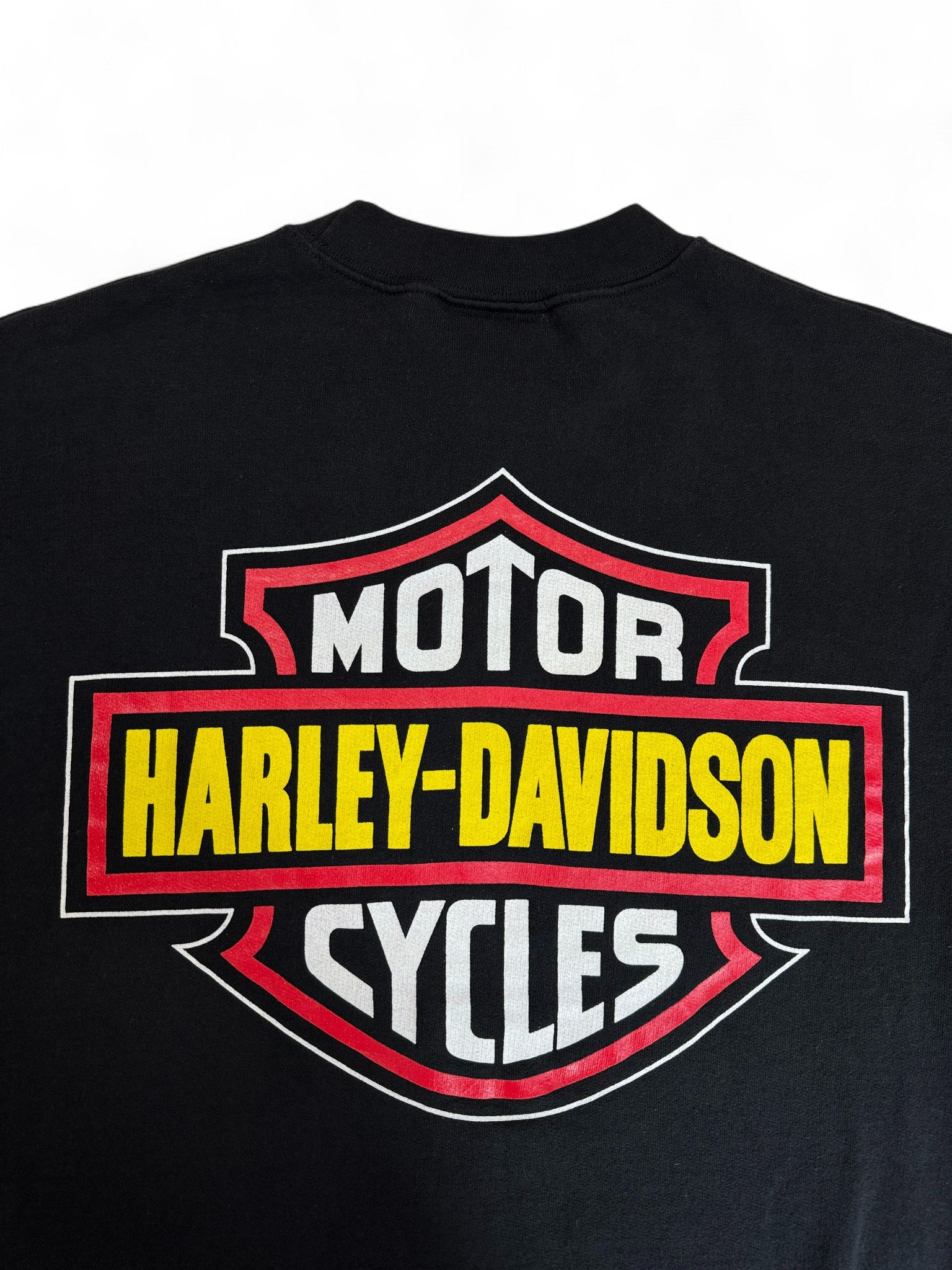 90s Harley Davidson Sweater "Free Spirit" Made In USA Schwarz M