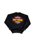 90s Harley Davidson Sweater "Free Spirit" Made In USA Schwarz M