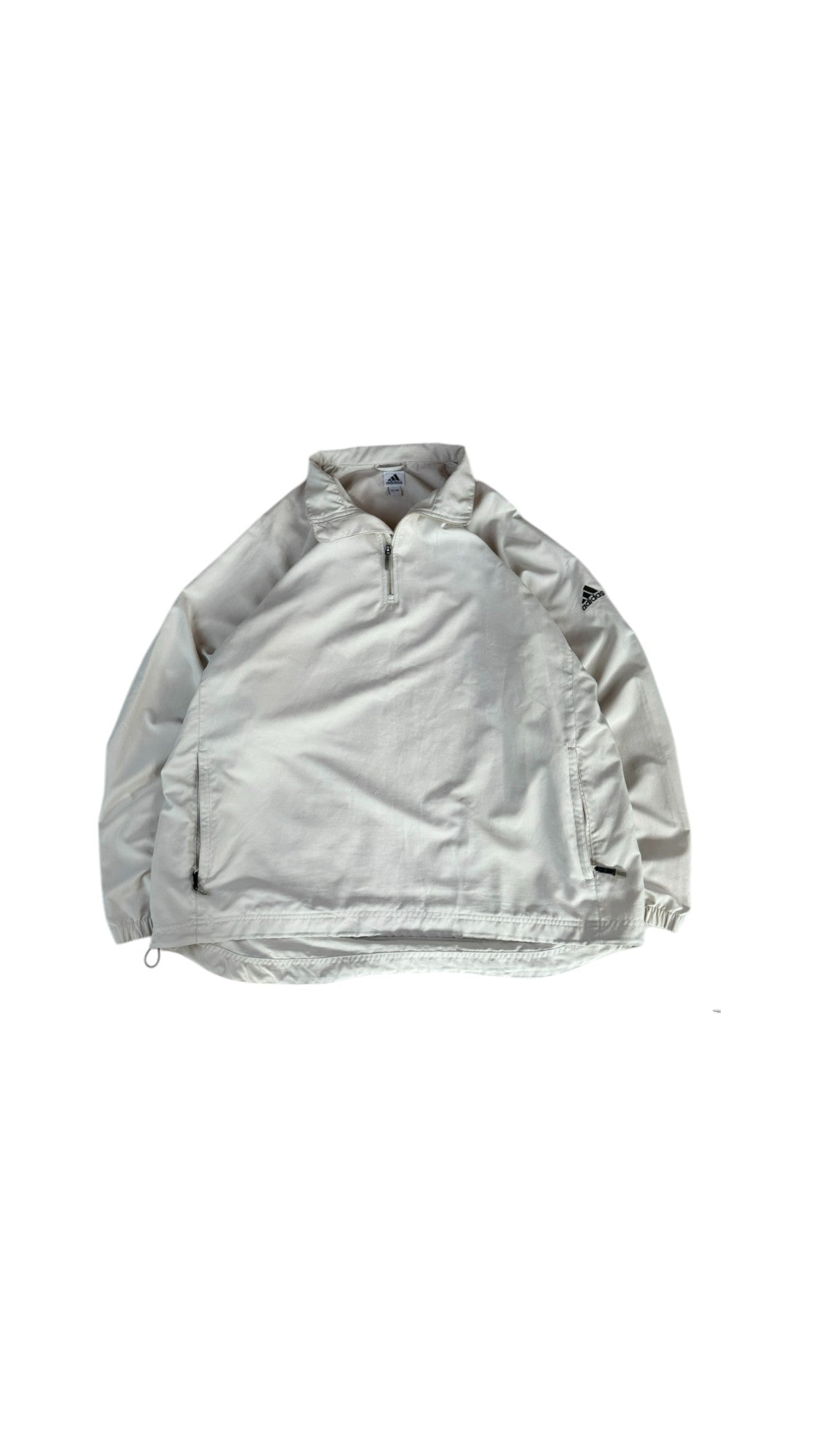 Adidas Sportjacke/Windbreaker 2003 Climashell Quarterzip Creme/Weiß XL