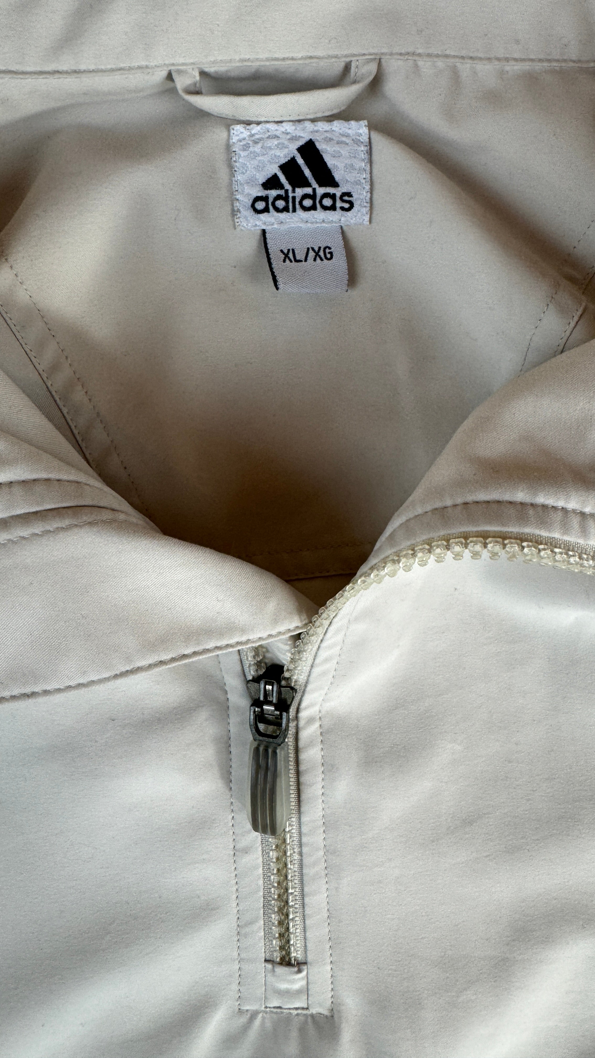 Adidas Sportjacke/Windbreaker 2003 Climashell Quarterzip Creme/Weiß XL