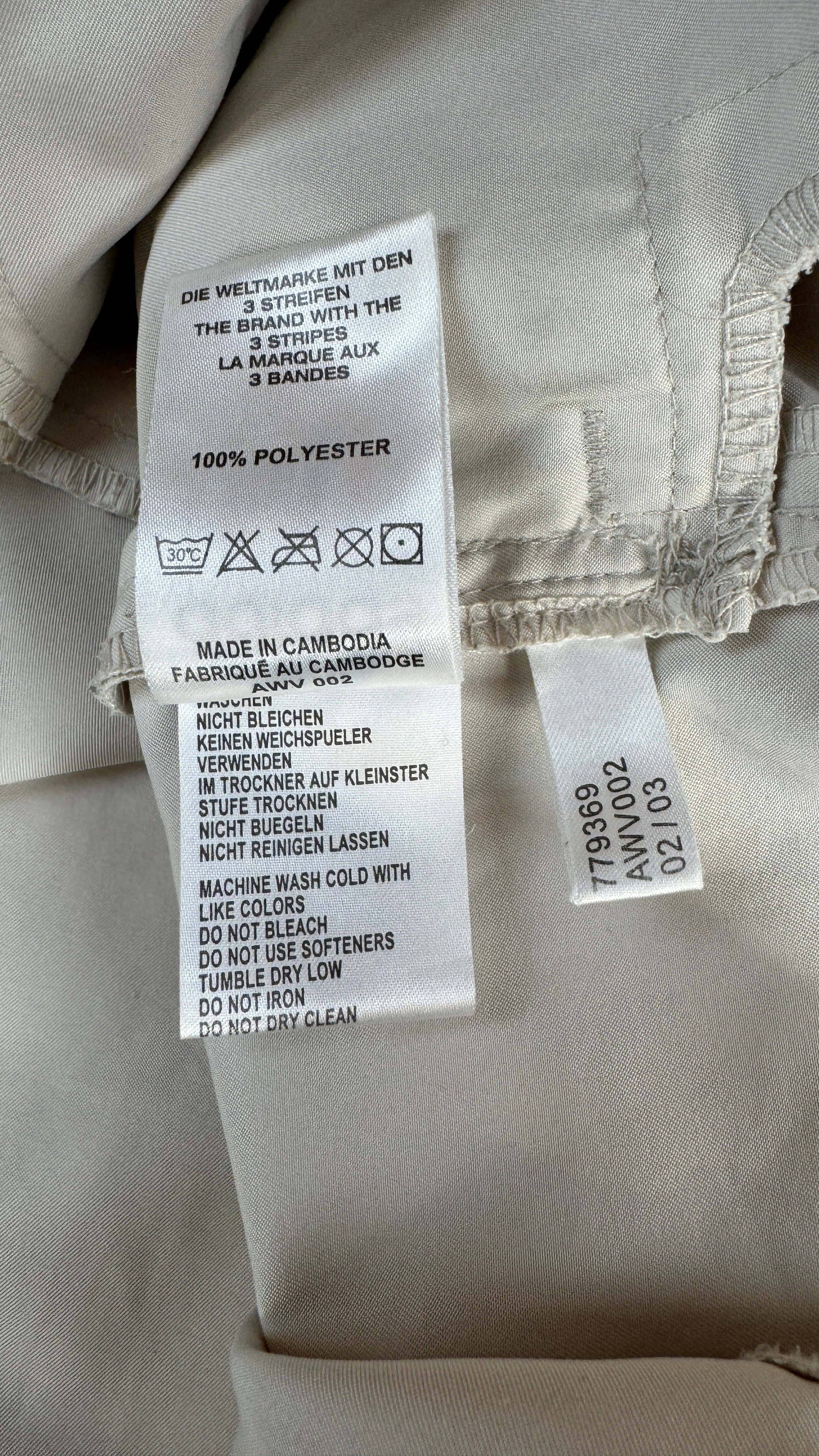 Adidas Sportjacke/Windbreaker 2003 Climashell Quarterzip Creme/Weiß XL