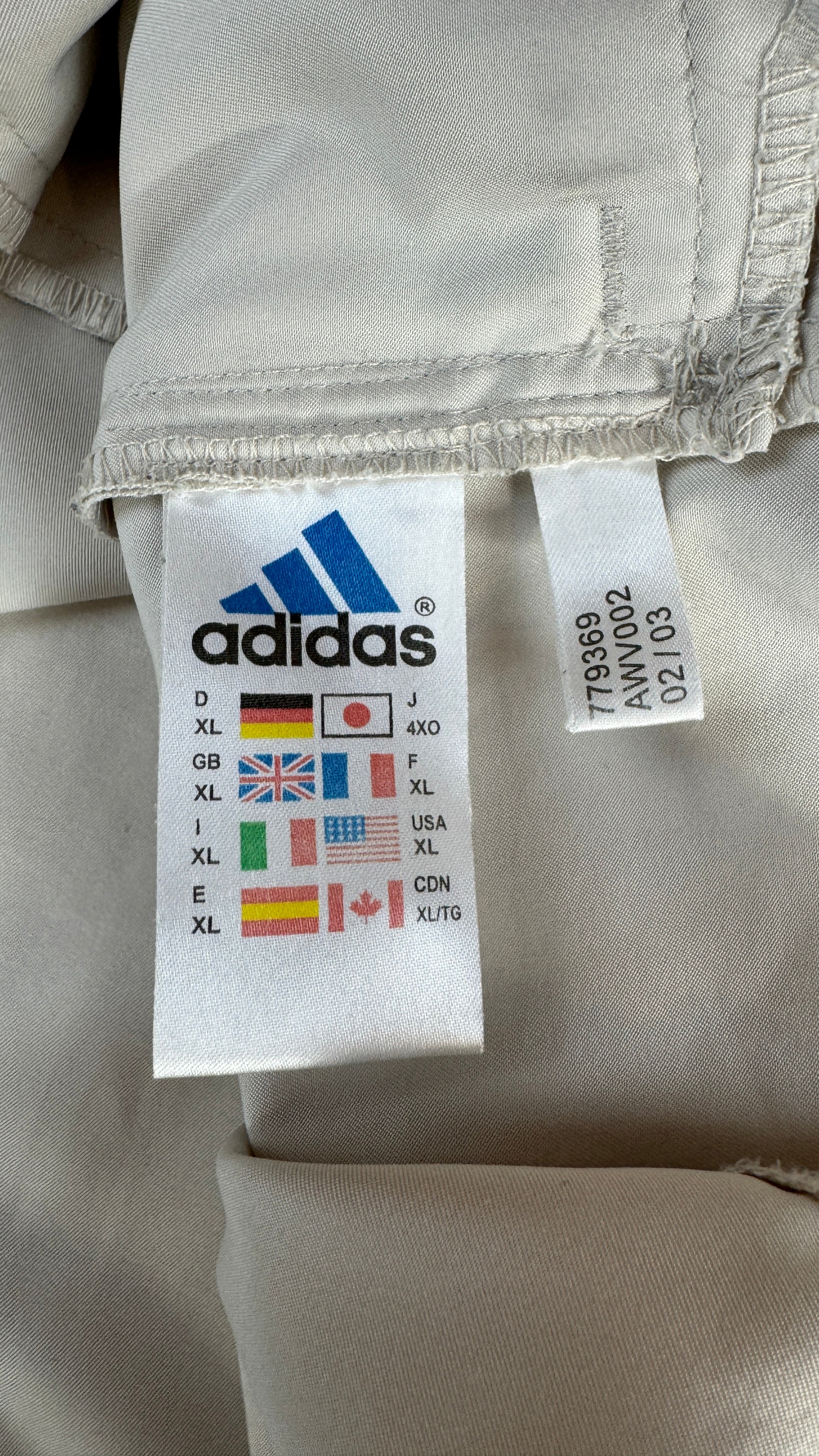 Adidas Sportjacke/Windbreaker 2003 Climashell Quarterzip Creme/Weiß XL