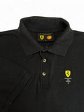 90s Ferrari Racing Polo Shell Schwarz XL