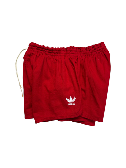 80s Adidas Shorts Sprinter Baumwolle Made In West Germany Rot - RareRags