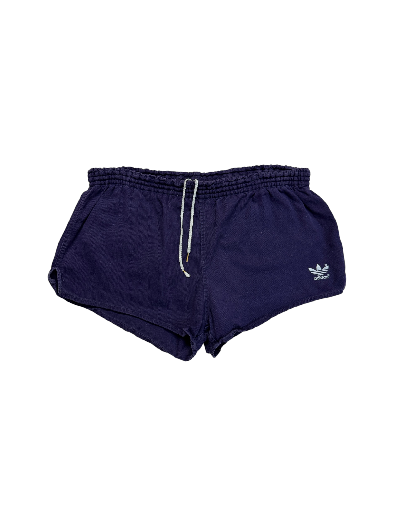 80s Adidas Shorts Sprinter Baumwolle Made In West Germany Dunkelblau - RareRags