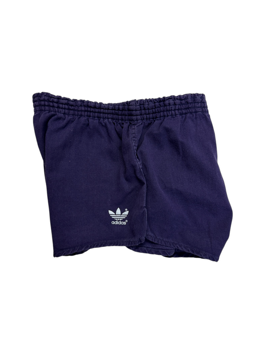 80s Adidas Shorts Sprinter Baumwolle Made In West Germany Dunkelblau - RareRags