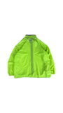 Vintage Adidas Windbreaker 80s Nylon Kapuze im Kragen Grün Lila D9 XL-XXL