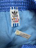 80s Adidas Shorts Nylon Glanz Sprinter Made In West Germany Blau