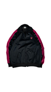 Vintage Adidas Sportjacke 80s Made In France By Ventex Schwarz Rosa 54 L-XL