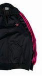 Vintage Adidas Sportjacke 80s Made In France By Ventex Schwarz Rosa 54 L-XL