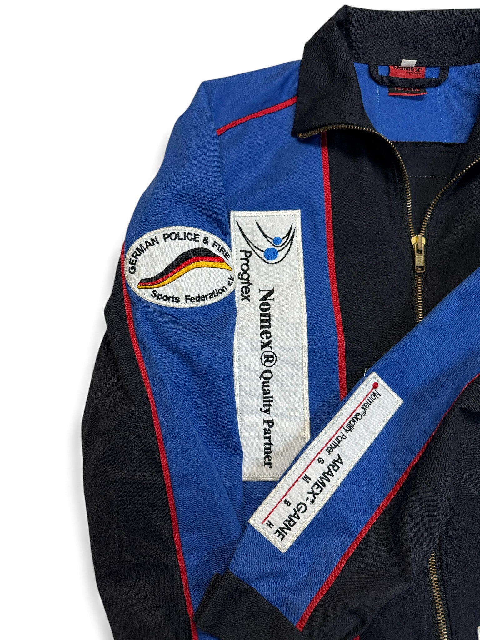 2003 German Police & Fire Jacke WP&FG Barcelona 2003 Schwarz Blau M