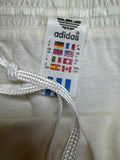 80s Adidas Shorts Nylon Glanz Sprinter Made In Slovenia Weiß