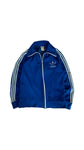 Vintage Adidas Sportjacke Early 80s "TSV Bordenau" Fußball Patch Made In Hong Kong Blau Weiß D164 XXS
