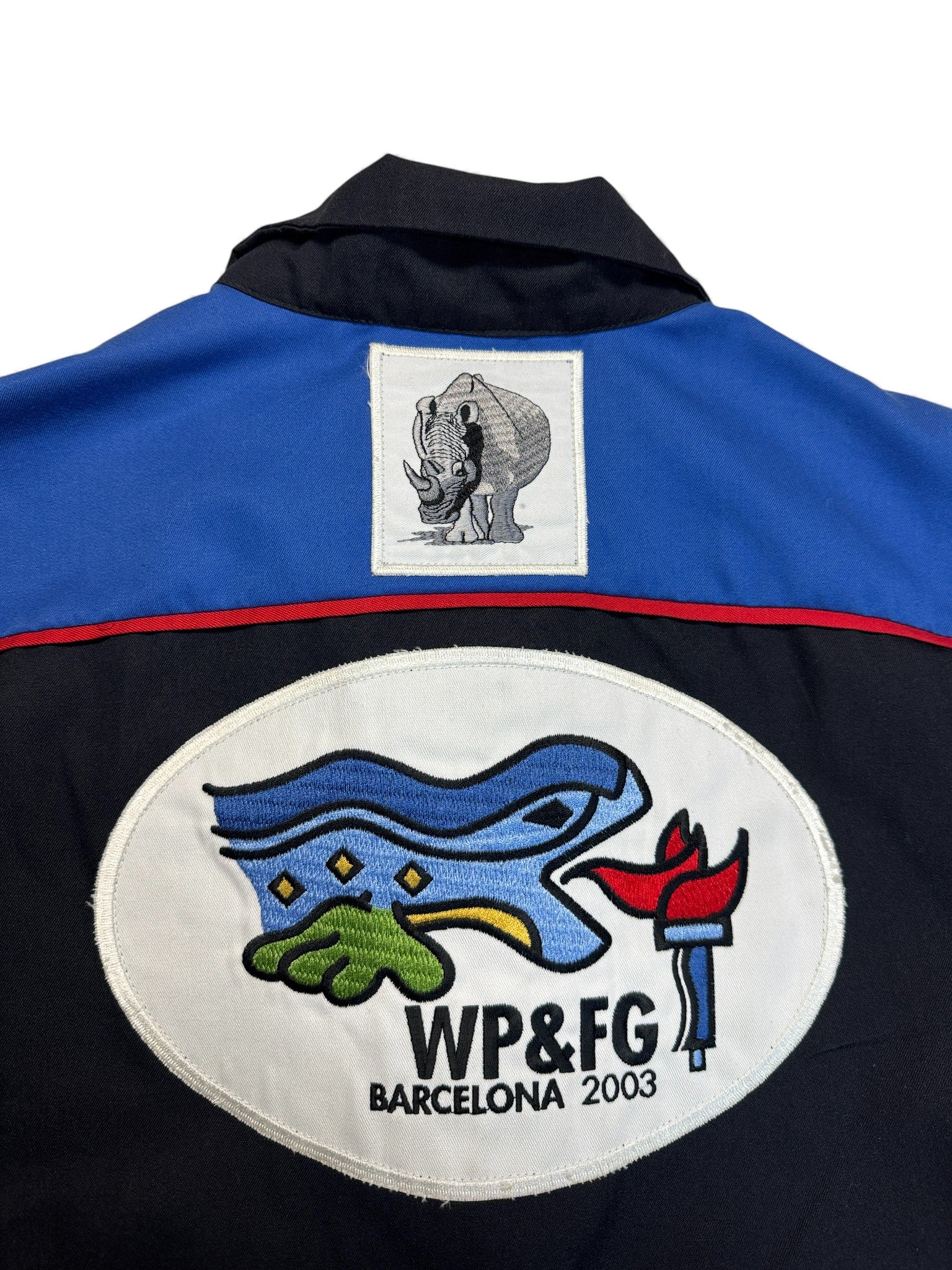 2003 German Police & Fire Jacke WP&FG Barcelona 2003 Schwarz Blau M
