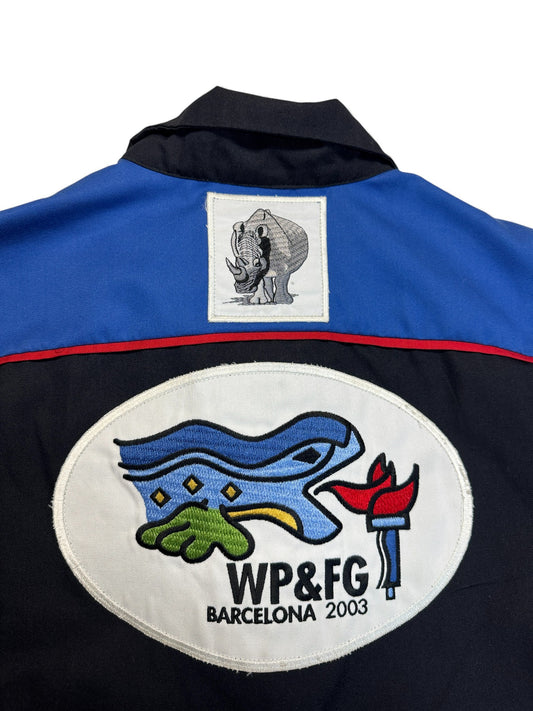 2003 German Police & Fire Jacke WP&FG Barcelona 2003 Schwarz Blau M