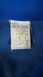Vintage Adidas Sportjacke Early 80s "TSV Bordenau" Fußball Patch Made In Hong Kong Blau Weiß D164 XXS