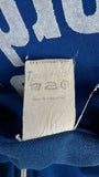 Vintage Adidas Sportjacke Early 80s "TSV Bordenau" Fußball Patch Made In Hong Kong Blau Weiß D164 XXS