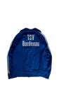 Vintage Adidas Sportjacke Early 80s "TSV Bordenau" Fußball Patch Made In Hong Kong Blau Weiß D164 XXS