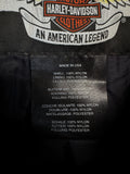 2008 Harley Davidson Bikerjacke Made In USA Schwarz M