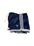 80s Adidas Short Nylon Glanz Sprinter Made In West Germany Dunkelblau