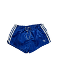 80s Adidas Shorts Nylon Glanz Sprinter "Santiago" Made In West Germany Blau