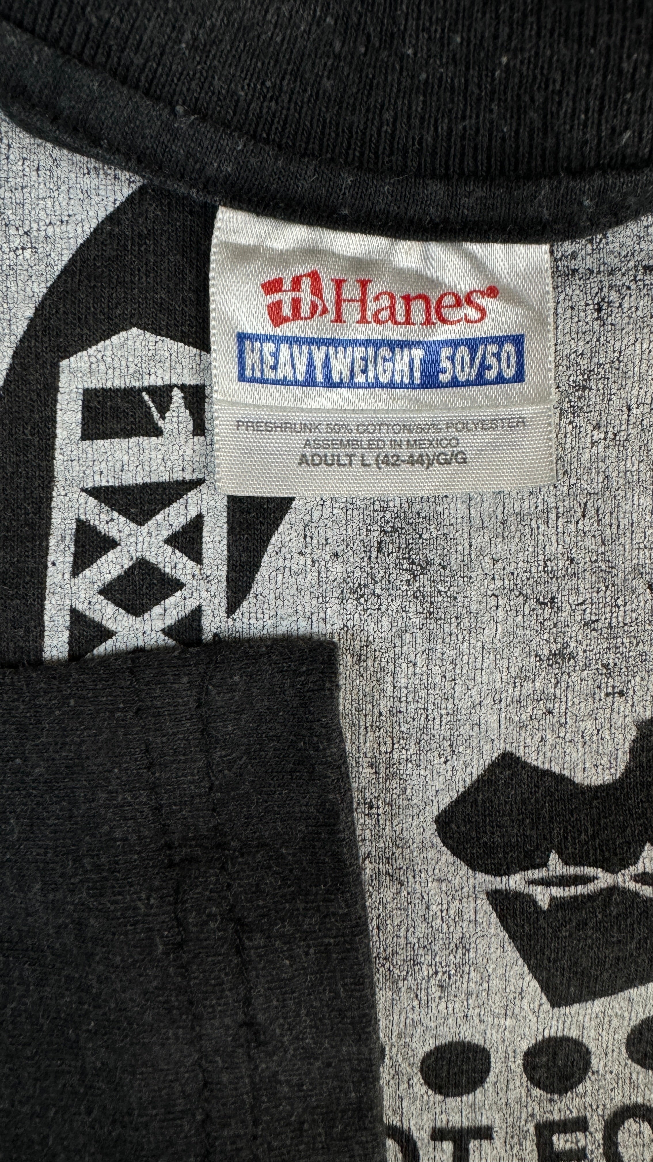 Hanes Shirt 2001 "texas association of vietnam veterans" Schwarz L - RareRags