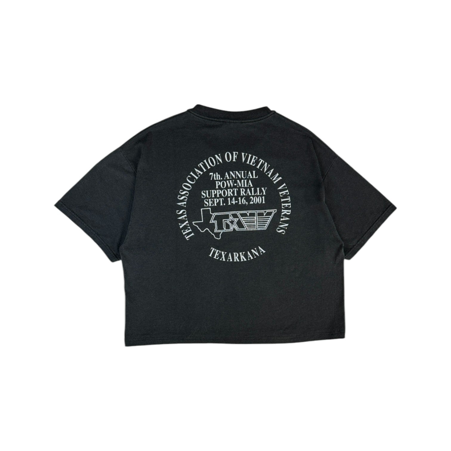 Hanes Shirt 2001 "texas association of vietnam veterans" Schwarz L - RareRags