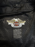 2009 Harley Davidson Bikerjacke Mit Protektoren Schwarz L
