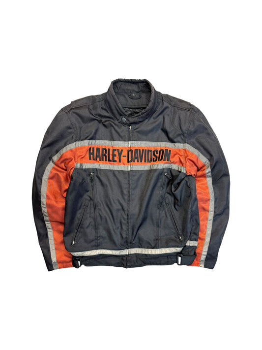 2009 Harley Davidson Bikerjacke Mit Protektoren Schwarz L