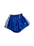 80s Adidas Shorts Nylon Glanz Sprinter Gestreift Made In West Germany Blau