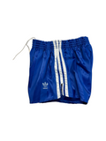 80s Adidas Shorts Nylon Glanz Sprinter Gestreift Made In West Germany Blau