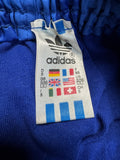 80s Adidas Shorts Nylon Glanz Sprinter Gestreift Made In West Germany Blau
