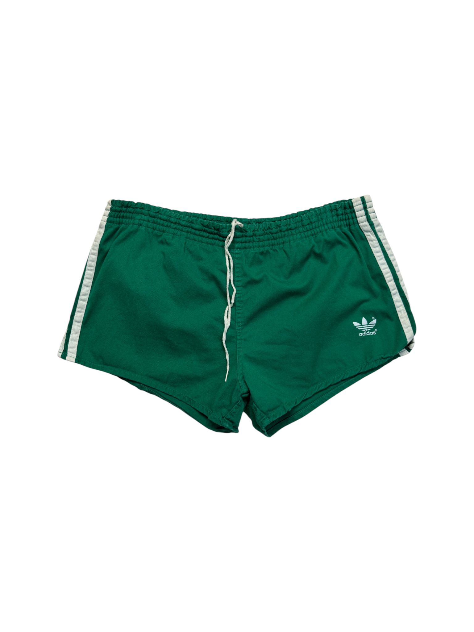 70s/80s Adidas Shorts Sprinter Baumwolle Made In West Germany Grün - RareRags