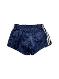 80s Adidas Shorts Nylon Glanz Sprinter "Santiago" Gestreift Made In West Germany Dunkelblau