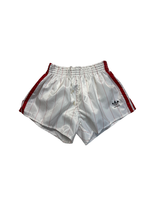 80s Adidas Shorts Nylon Glanz Sprinter Made In West Germany Weiß