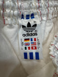 80s Adidas Shorts Nylon Glanz Sprinter Made In West Germany Weiß
