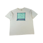 Vintage Oneita Shirt 90s Seventh Generation The Great Law of the Haudenosaunee Single Stitch, Made in USA Weiß XL
