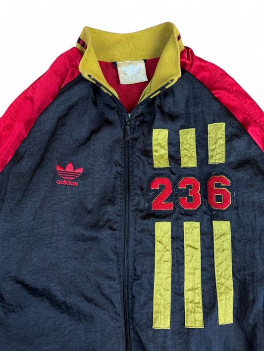 Vintage Adidas Tracksuit 90s "236" Schwarz Rot (D8) L-XL