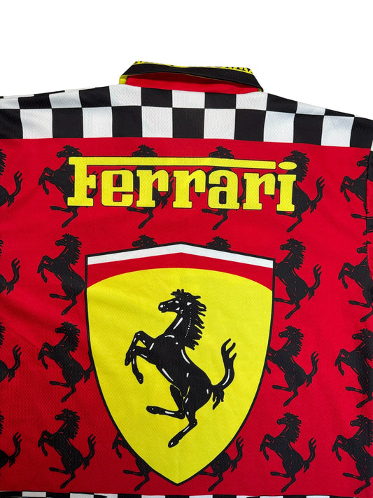 90s Ferrari Bootleg Trikot Michael Schuhmacher Rot Schwarz XXL