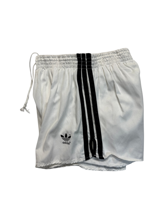 80s Adidas Shorts Sprinter Baumwolle Made In Yugoslavia Weiß - RareRags