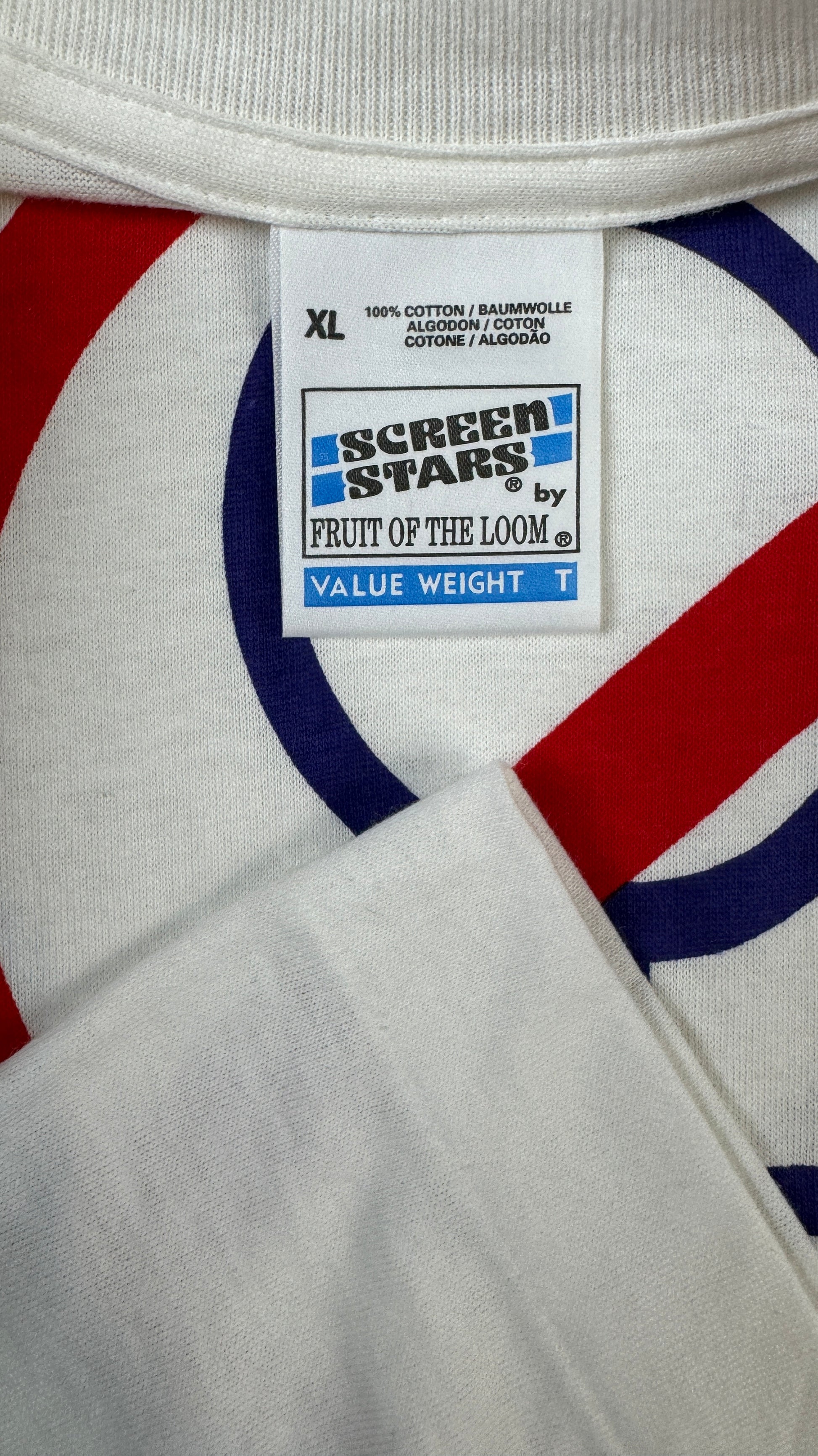 Vintage Screen Stars Shirt 90s "NO MA'AM- National Organization of Men Against Amazonian Masterhood" Single Stitch Weiß XL - RareRags