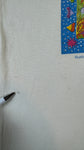 Vintage Hanes Shirt 1991 Monterey Bay Aquarium "Sharks have outlasted dinosaurs..." Single Stitch Made In USA Weiß M-L