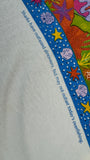 Vintage Hanes Shirt 1991 Monterey Bay Aquarium "Sharks have outlasted dinosaurs..." Single Stitch Made In USA Weiß M-L