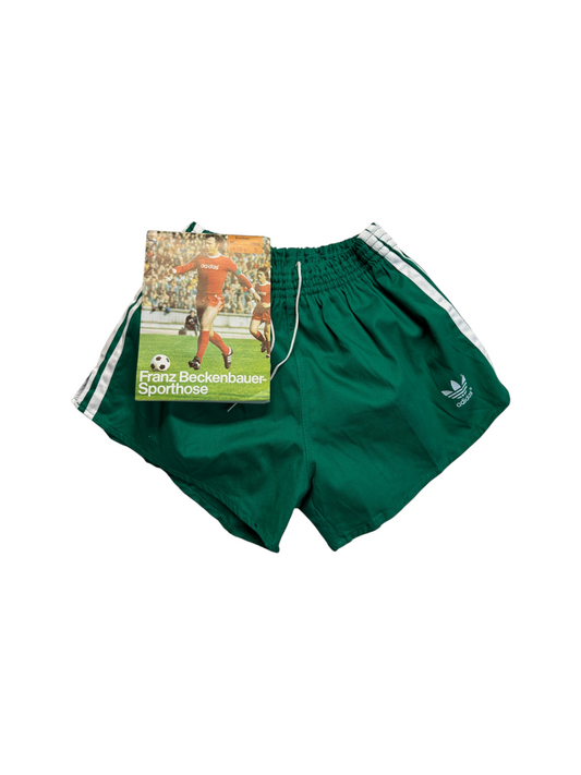 80s Adidas Shorts Sprinter Baumwolle Made In West Germany Grün - RareRags
