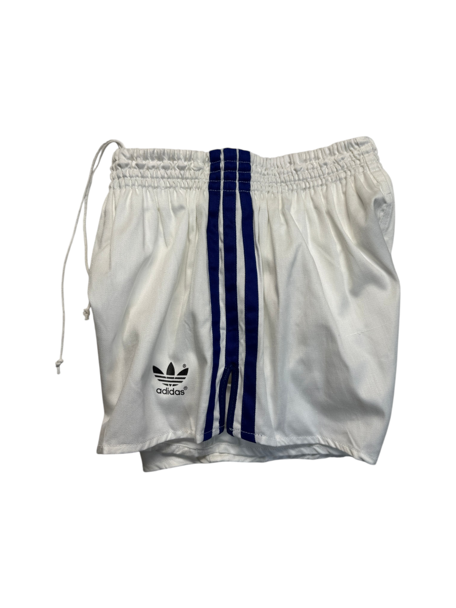 80s Adidas Shorts Sprinter Baumwolle Made In Yugoslavia Weiß - RareRags