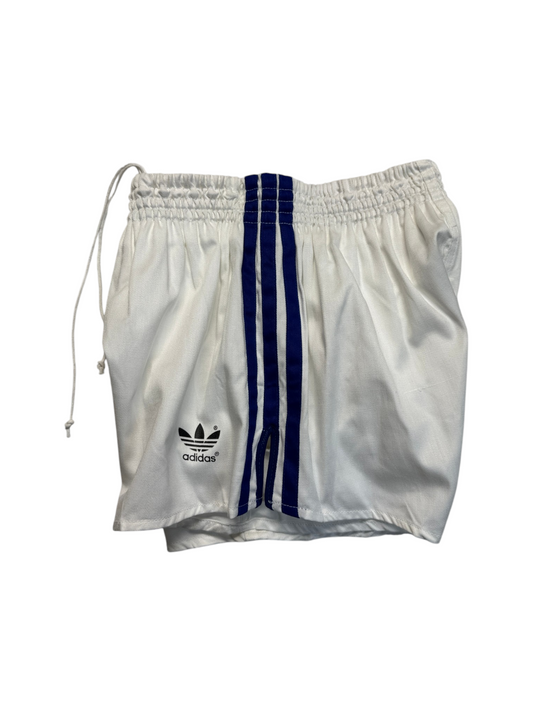 80s Adidas Shorts Sprinter Baumwolle Made In Yugoslavia Weiß - RareRags