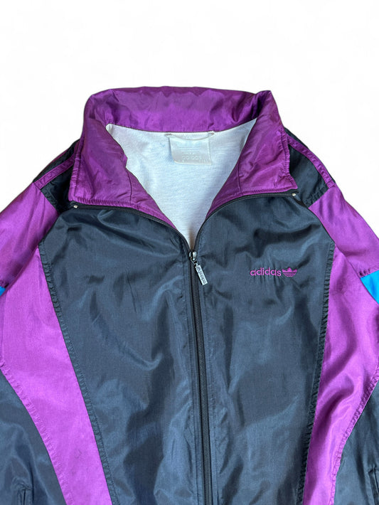 Vintage Adidas Tracksuit 90s Schwarz Lila (D8) L-XL