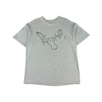 Vintage Hanes Shirt 90s "Moose's" Elch Sketch Single Stitch Made In USA Grau XL