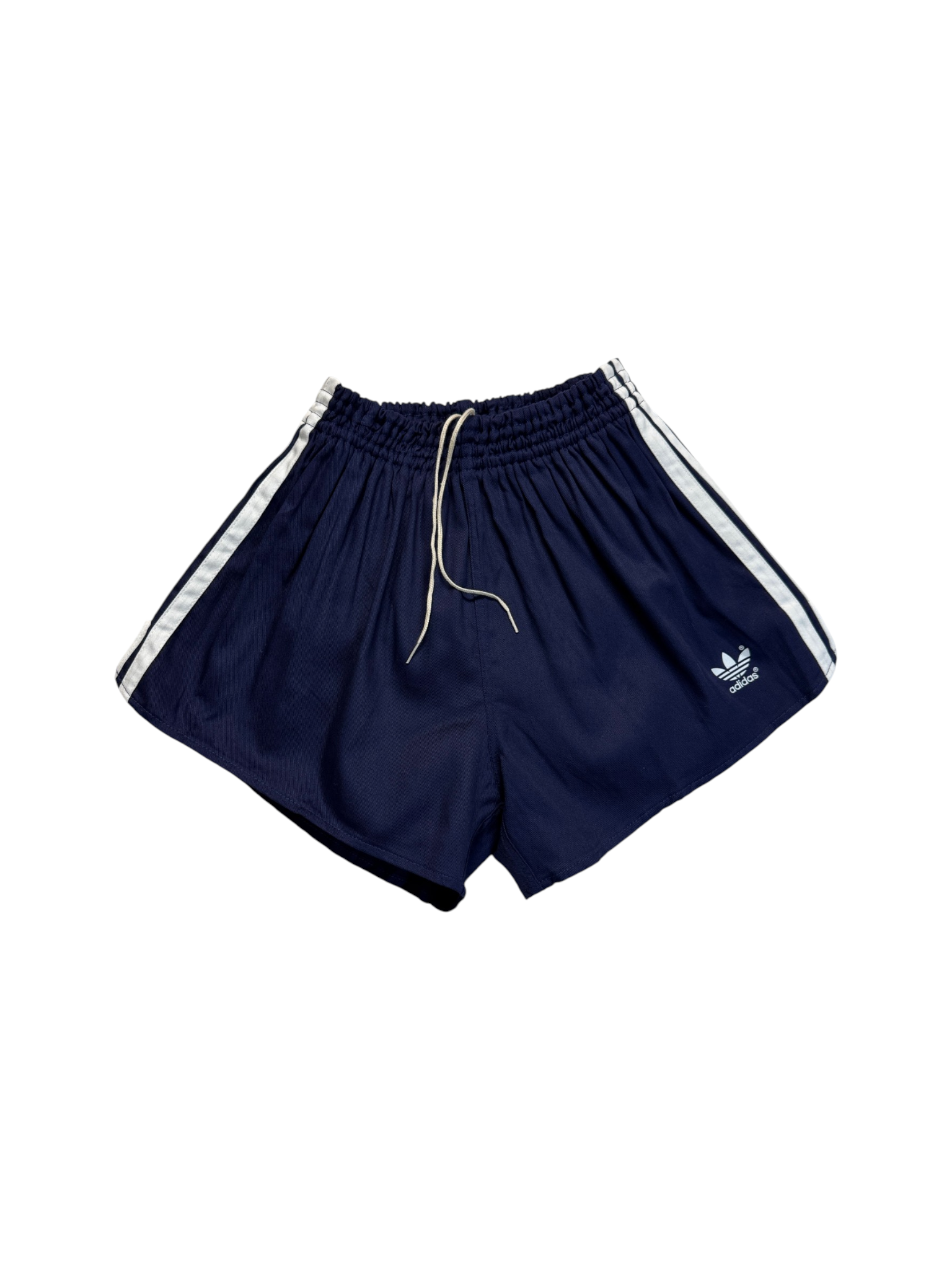 80s Adidas Shorts Sprinter Baumwolle Made In West Germany Dunkelblau - RareRags