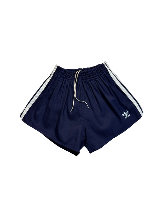 80s Adidas Shorts Sprinter Baumwolle Made In West Germany Dunkelblau - RareRags